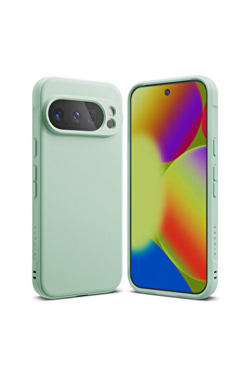 Optim Solution Protective Case for Google Pixel 10 Pro, TPU Bumper, Matte Texture, Mint Green