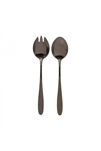 Secret de Gourmet Salad fork and spoon set, Shadow, 24 cm