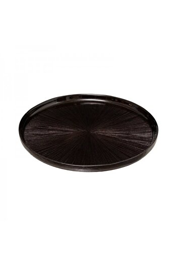 Secret de Gourmet Farfurie de desert din sticlă, Astra Noir, 21 cm