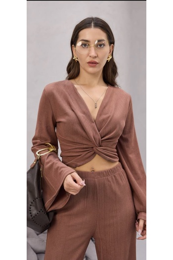 mor butik Women's Brown Style Suit Styletk8888