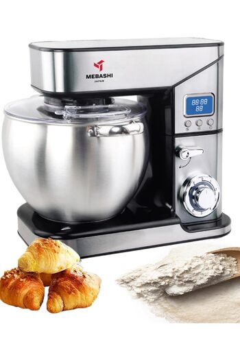 MEBASHI Stand Bowl Mixer, 10L Capacity, Black Steel, 2000W With LED Indicator (ME-SBM1115)