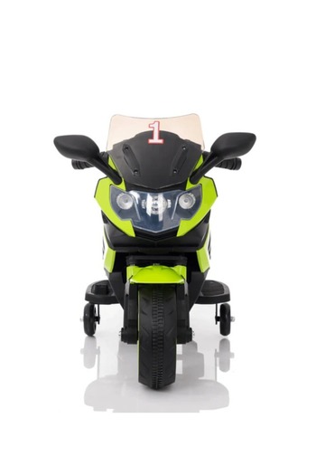 Generic 6V Kids Motorcycle with Training Wheels, Realistic Lights and Sound Green