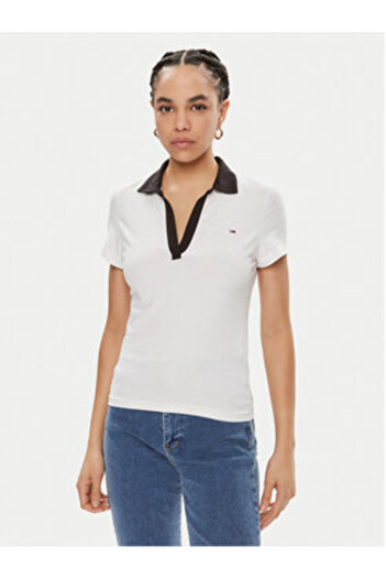 Tommy Jeans Women's Polo DW0DW17225 White
