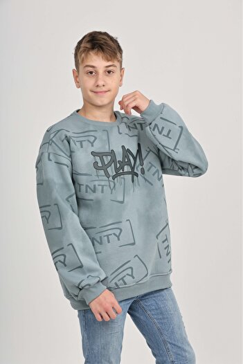 Toontoy Boy's Play Printed Sweatshirt