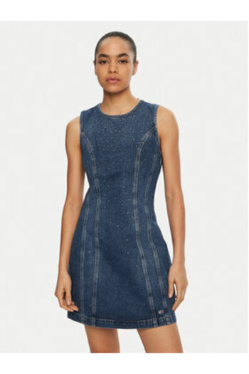Tommy Jeans Rochie din denim pentru femei DW0DW19793 Albastră