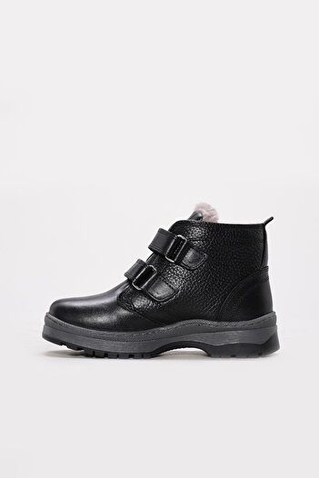 FAST STEP Genuine Leather Fur Unisex Children's Classic Boots 006Kxa6002