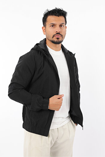Rodrigo Men's Sports Seasonal Lined Hooded Waterproof Windproof Raincoat