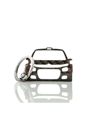 BlackStuff Carbon Fiber Keychain Keyring Ring Holder Compatible with C3 R5 2018 BS-889