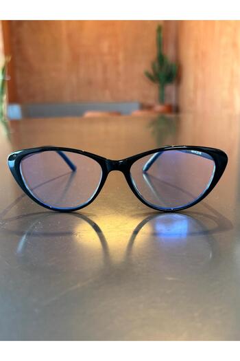 funeyes Carat Cat Eye Black 46 Ekartman Small Cat Eye Glasses Change the Glass