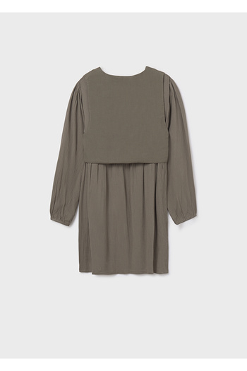 MAYORAL 7910-49 Girl's Green Vest Dress