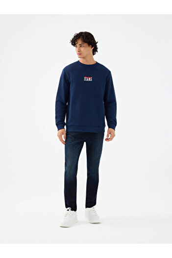 Loft Regular Fit Navy Blue Men's Sweatshirt Lf2041560