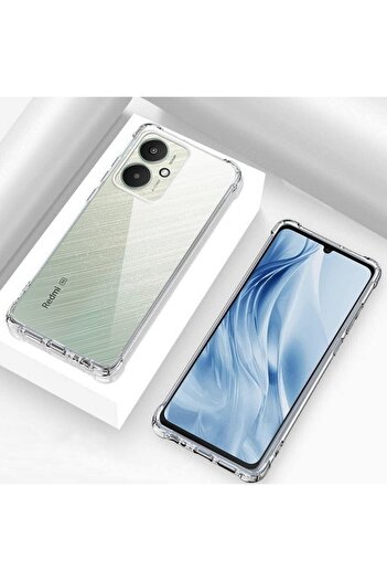FILL ShockProof Case Compatible with Xiaomi Redmi 13C 5G/Poco M6, R93, Plastic, Clear