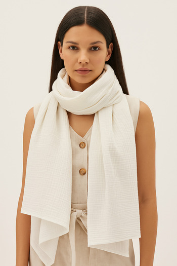 ARİNNASİDE 100% Cotton Muslin Shawl