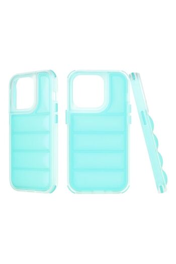 Fils Protective Case for iPhone 14 Pro, Wave Shield, Thermoresistant Plastic, Turquoise