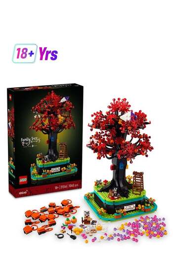 LEGO 21346 Ideas Family Tree, Gift Idea, Home Office Decor, Display Stand For Photos And Keepsake It