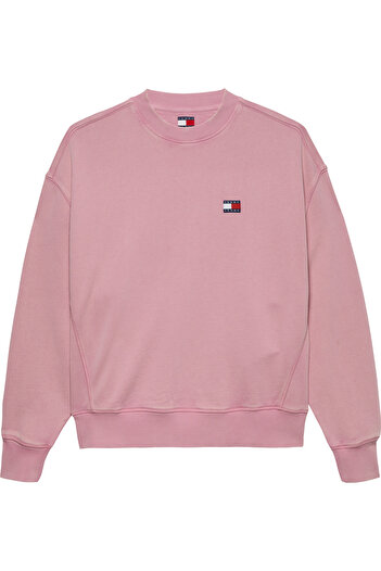 Tommy Hilfiger Tjm 90s New Classics Cneck Pembe Erkek Sweatshirt