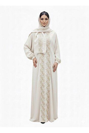 ELEGANT G Embroidered prayer shawl {zipper} luxury tie with scarf