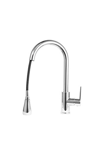 Alessandro DESIGN Baterie Bucatarie cu Dus Extractibil, Alama Sanitara, Crom, CF 022 S