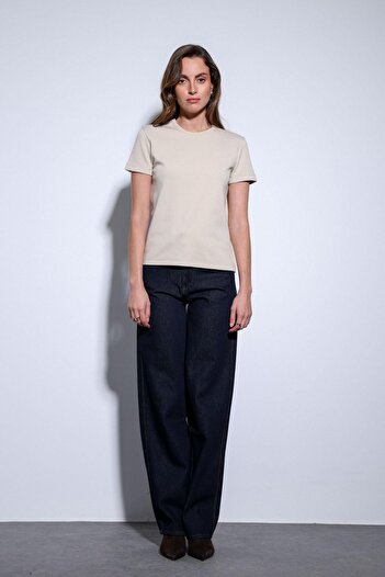 Antioch Beige Basic Women's T-Shirt