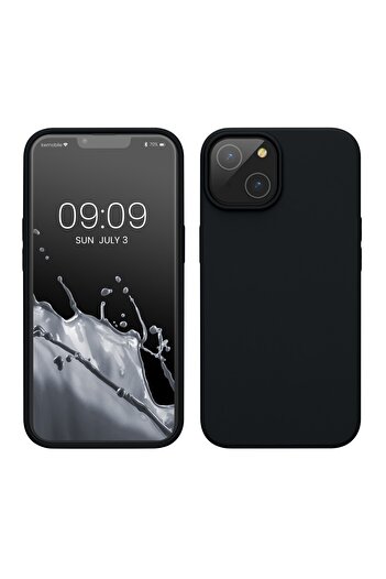 Flippy Case for Apple iPhone 14 Pro Flippy, Liquid Silicone, microfiber lining, shock protection, Black