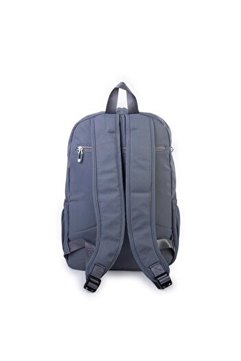 Nas Bag Vera Bag Unisex Lightweight Large Size School Bag and Sports Bag Multi-Compartment Gray