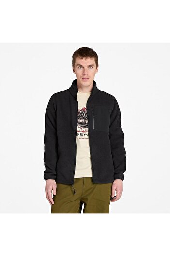 Timberland High Pile Fleece Jacket Men's Jacket Tb0A6Hkf0011 Black-Xl
