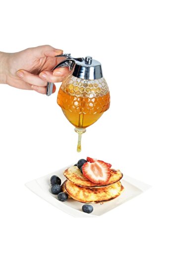 Orion Honey Dispenser Miodzik, Glass, Transparent