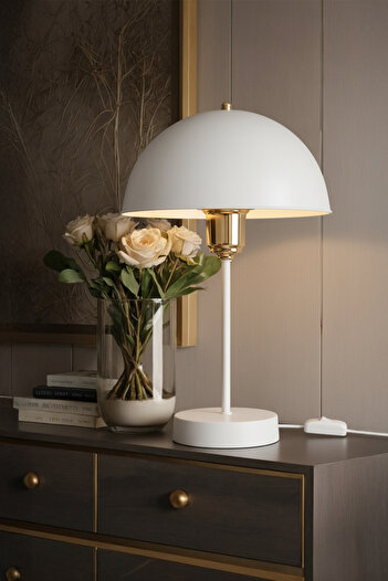 AG LightDesign White Lampshade Bedroom Living Room Modern Stylish Table Lamp