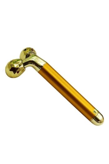 Bella Electric Facial and Body Massage Device Gold Therapeutic with Rolls and 6000 rpm Vibration