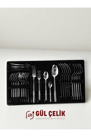 KAVEH 30 Piece Cutlery Set for 6 People Stone Model Boxed 18/0 Quality