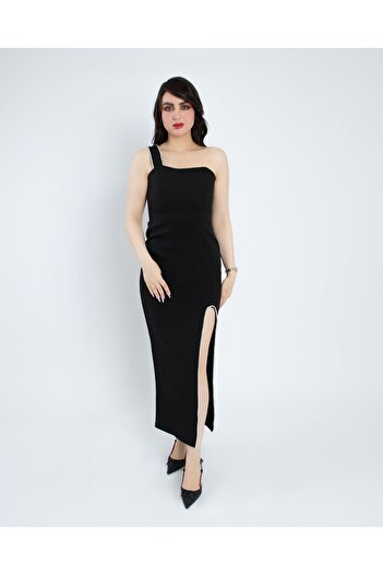 NATASHA Fashion Elegant crepe dress, distinctive design