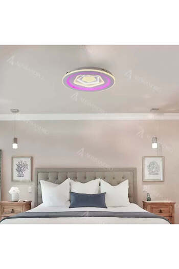 Alista Home LED Chandelier with Remote MEIRA RGB, 180 W, Cool/Warm/Neutral Light, Dimmable, White