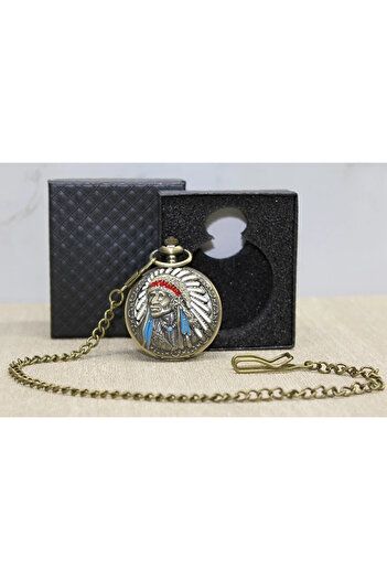 HarmonyAura Special Boxed Native American Chain Watch Alk4677
