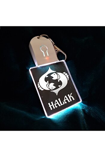 T&M Personalizare LED Keychain Acrylic - Halak-Pesti Zodiac - Multicolor