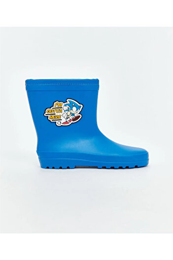 LC Waikiki Μπότες βροχής για αγόρια LCW STEPS Blue Sonic Printed