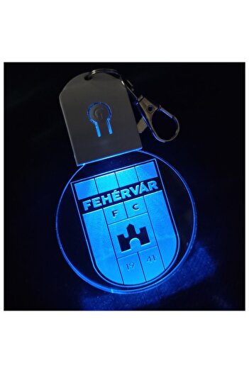 T&M Personalizare Keychain with LED Acrylic Fehervar FC, Football, Battery, Round, Multicolor