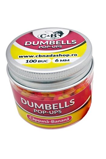 C&B Dumbells Pop-ups, Strawberry-Banana, 6mm