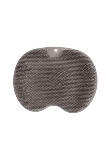 OEM Silicone Shower Mat for Foot and Back Massage, Cleaning, 30x23 cm, Dark Gray
