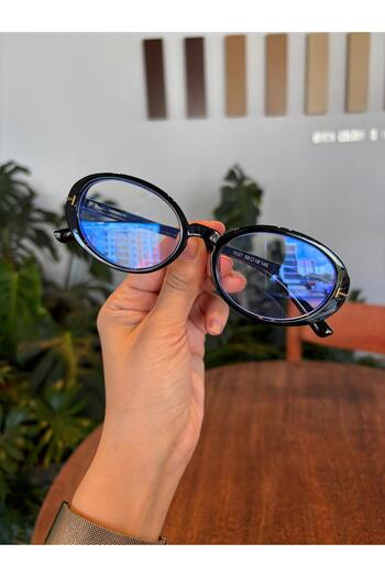 funeyes Lille Oval Ellipse Trend Model Blue Light Protection Glasses 58 18 145