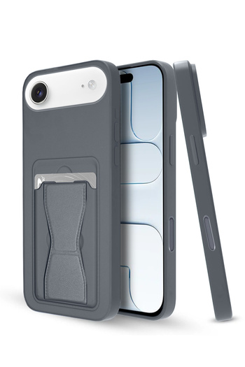 Wtech Apple iPhone Air 5G 2025 Silicone TPU Card Holder with Hand Grip Case Cover