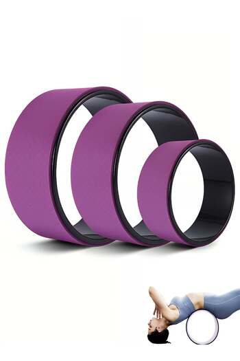 Taimi 3-piece Yoga Wheel Set - Non-slip for Back and Shoulder Pain Relief and Spine Support