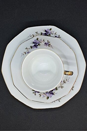 Bavaria Winterling Marktleuthen Antika Porselen Çay Fincanı 3 Parça 150 ml