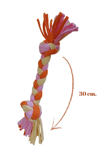 Salvia Dione Dog Bite Toy Teeth Scratching Chewing Rope Tug-Of-War Fetch Horse Play Teether Stress Rope