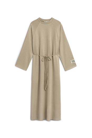 praye Oversize Long Loose Dress Beige