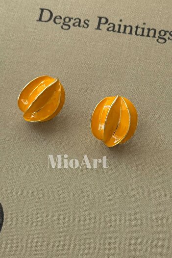 MioArt Star Fruit Patterned Stylish Colorful Earrings