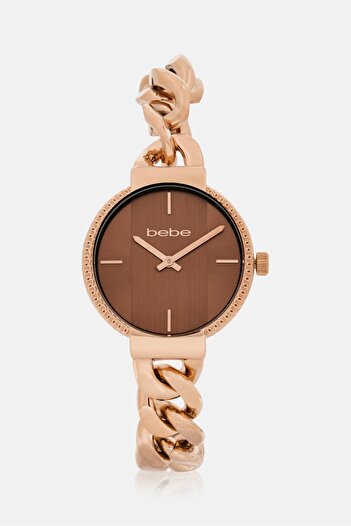 Bebe Women BB3543L/03M Stainless Steel Analog Watch 32 mm, Rose Gold