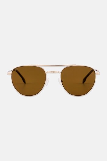 BOSS Men 206808J5G53MT Round Sunglasses, Gold