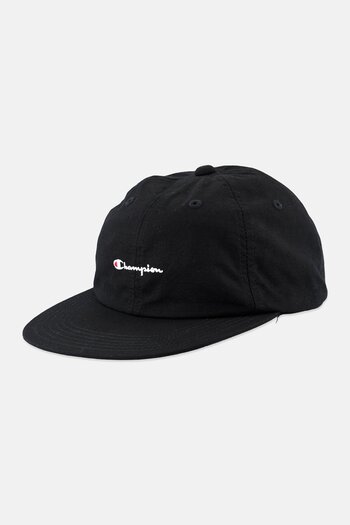 Champion Men Brand Logo Cap, Black