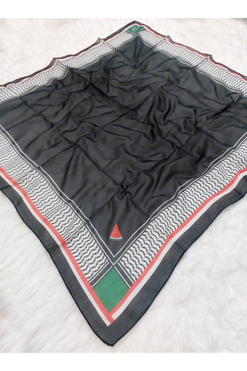 istanbul prensesleri Women Men Pashmina Palestine Black Keffiyeh Model Square Pashmina 100 X 100 cm