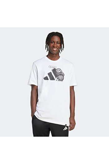 adidas Ανδρικό T-Shirt Πολύχρωμο SPORTSWEAR-JL9256 ΛΕΥΚΟ